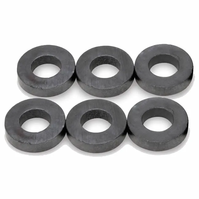 Bulk ferrite ring magnets